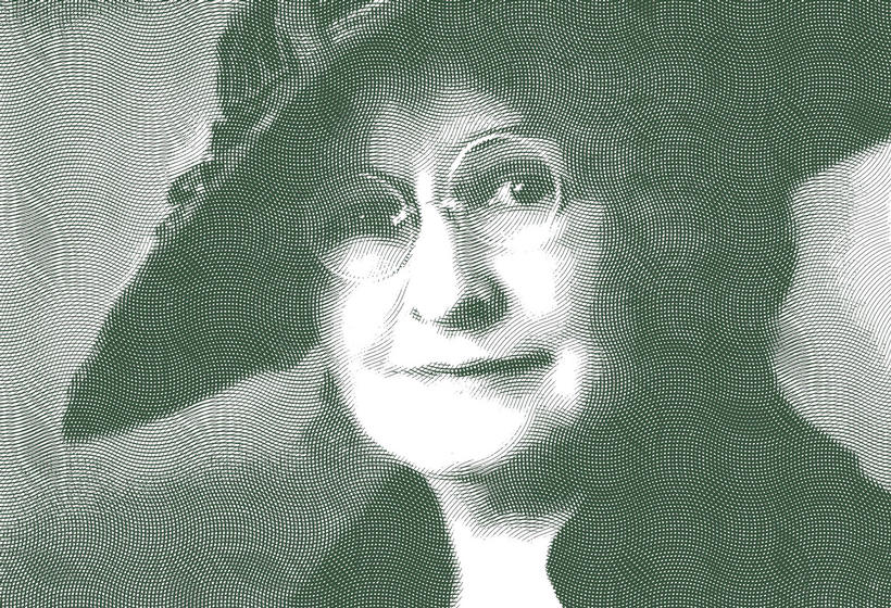 Portrait of Carrie Tingley with green filter